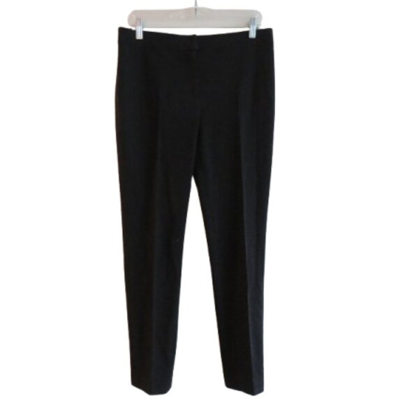 AKRIS PUNTO Wool Blend Pleat Front Pants in Dark Gray Officecore Academia US 8 - Picture 1 of 15